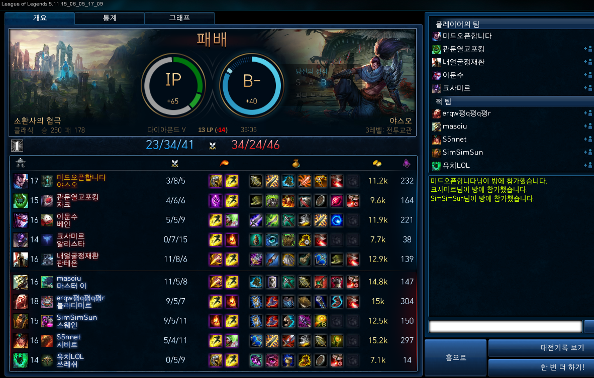 리그오브레전드 인벤 : 하 팀운 시발... - LOL 인벤 탑 게시판 리그오브레전드 인벤 : 하 팀운 시발...