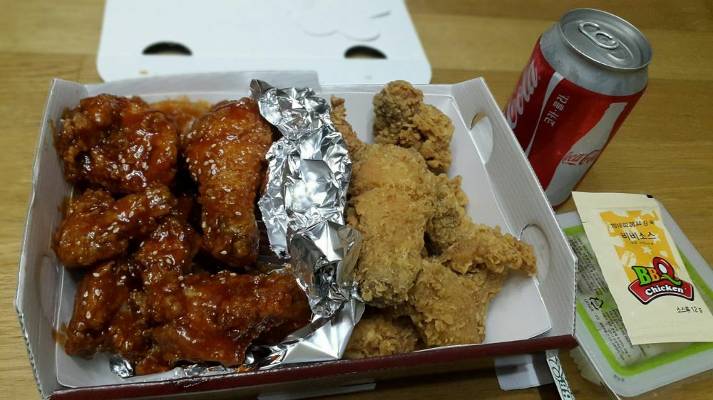웹진 인벤 : 비비큐 황금올리브 후라이드 양념반! - 인벤 요리/맛집 갤러리 - 인벤 웹진 인벤 : 비비큐 황금올리브 후라이드 양념반!
