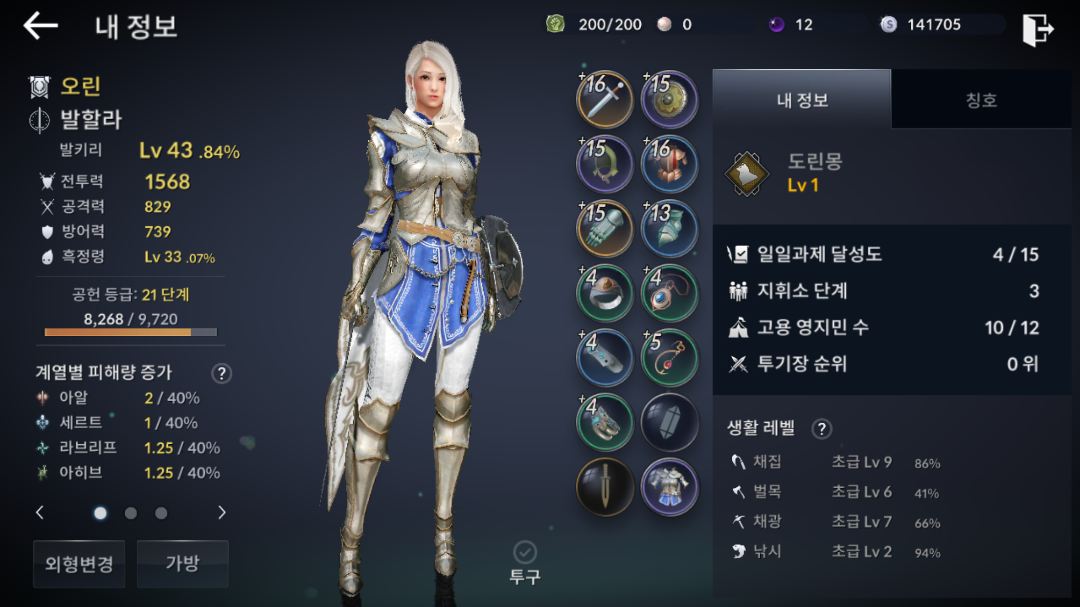 검은사막모바일 인벤 : 투력 어캐올림 - 검은사막 모바일 인벤 자유 게시판 검은사막모바일 인벤 : 투력 어캐올림