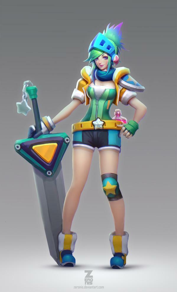 리그오브레전드 인벤 : 아케이드 리븐 공식 컨셉 아트 - LoL 팬아트/카툰 게시판 아케이드 리븐 공식 컨셉 아트
