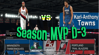 마이커리어 시즌 MVP D-3 NBA2K17 PS4 Pro