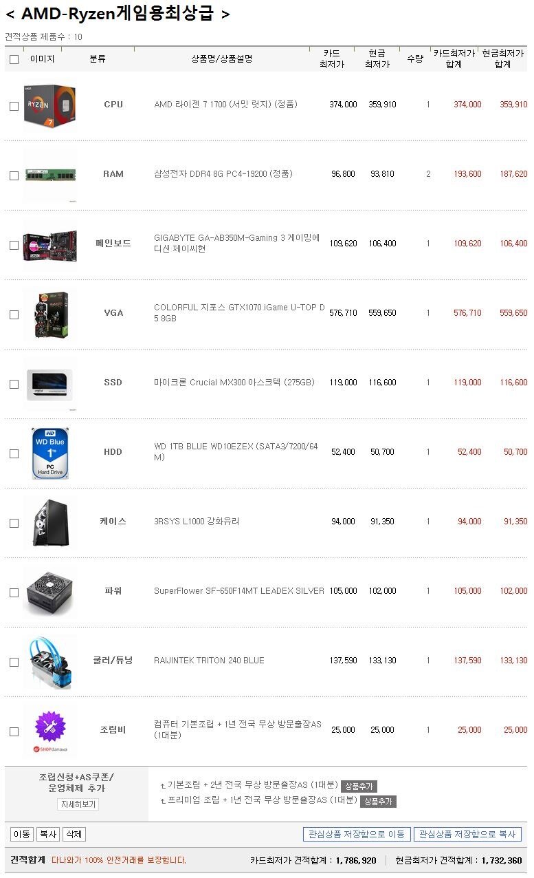 IT 인벤 : 롤 최상옵션으로 롤만 하려는 되게 민감한 유저입니다 견적 추천해주세오 - PC 견적 게시판 롤 최상옵션으로 롤만 하려는 되게 민감한... 