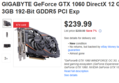 [eBay] 기가바이트 GTX 1060 할인중 !