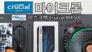 입증된 성능의 SSD, 아스크텍 마이크론 Crucial MX500 250GB