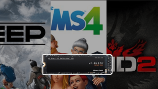 STEEP 심즈4 그리드2 무료 배포 소식과 함께하는 NVMe SSD 사야돼? 게임 로딩 3편 WD Black SN750