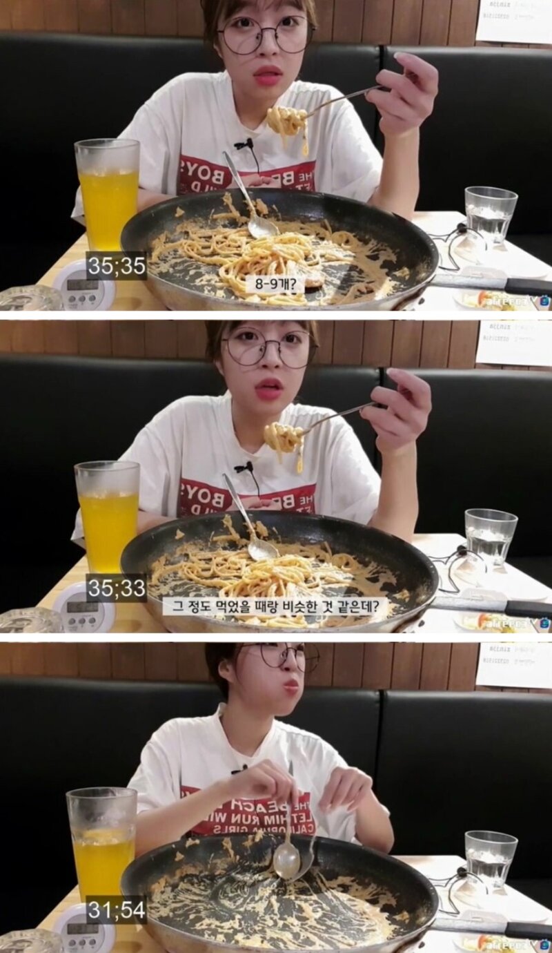 웹진 인벤 : 1시간 안에 먹으면 공짜인 대왕 파스타에 도전하는 쯔양 - 오픈이슈갤러리 1시간 안에 먹으면 공짜인 대왕 파스타에 도전하는 쯔양