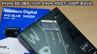 빠른속도의 NVMe SSD, WD SN500 & SN750 NVMe SSD