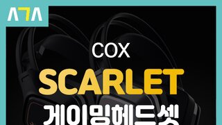 콕스 (COX) SCARLET 가상 7.1 노이즈 캔슬링 마이크 RGB 게이밍 헤드셋