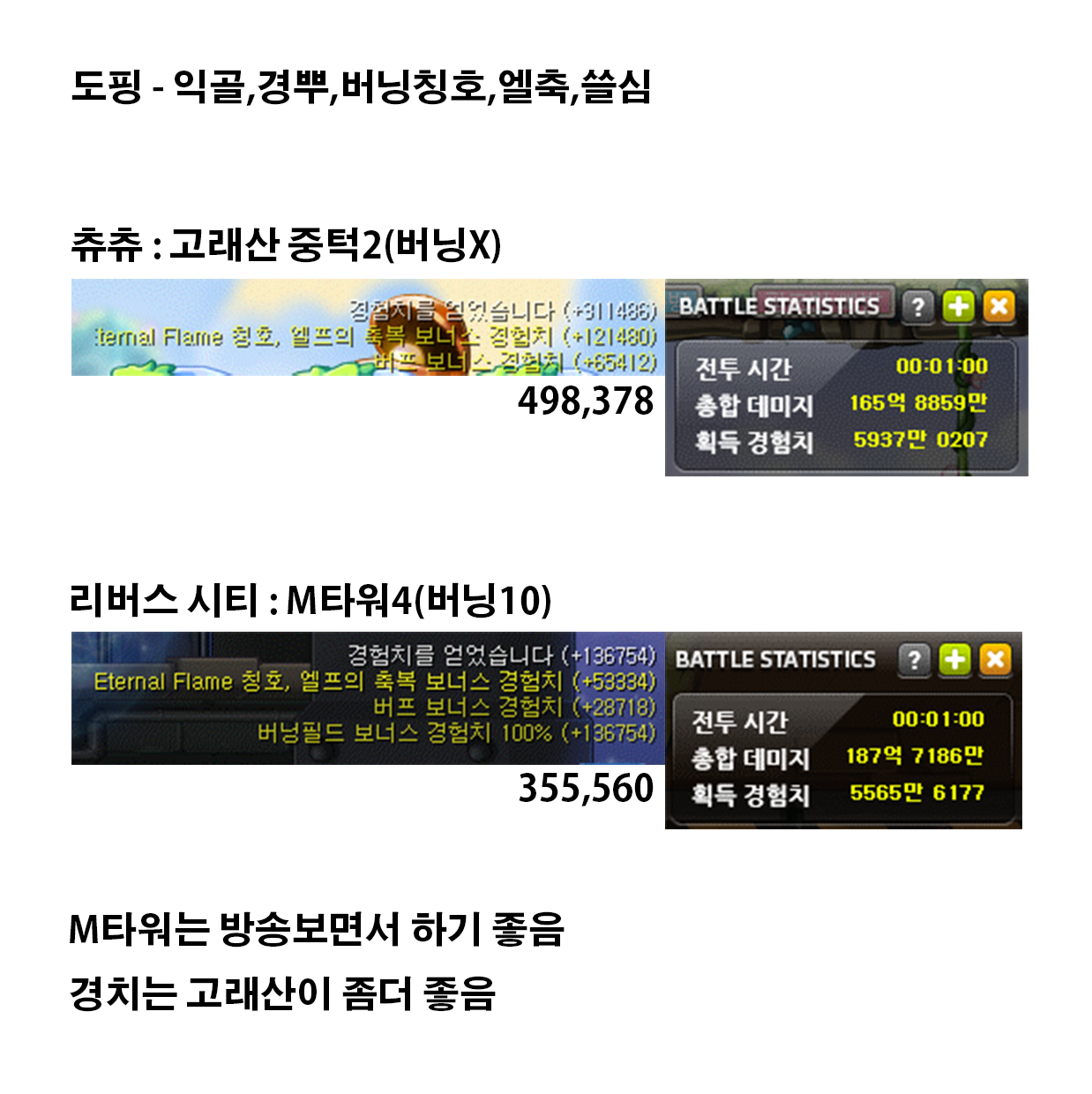 메이플스토리 인벤 : 고래산중턱2 vs M타워4 - 메이플스토리 인벤 자유게시판